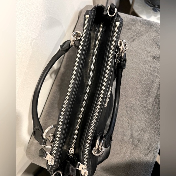 COACH Collette | Black Leather | Convertible Carryall handbag | F33447 - Picture 7 of 9